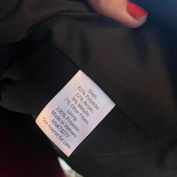 Nine West Brown Plaid Blazer with Gold Buttons - Picture 13 of 14